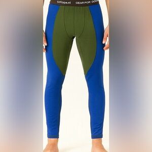 Cotopaxi Unisex Blue and Olive Haraka legging tights Size Large